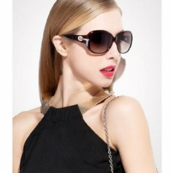 NWT Black Glitter UV Protection Sunglasses - Picture 12 of 14